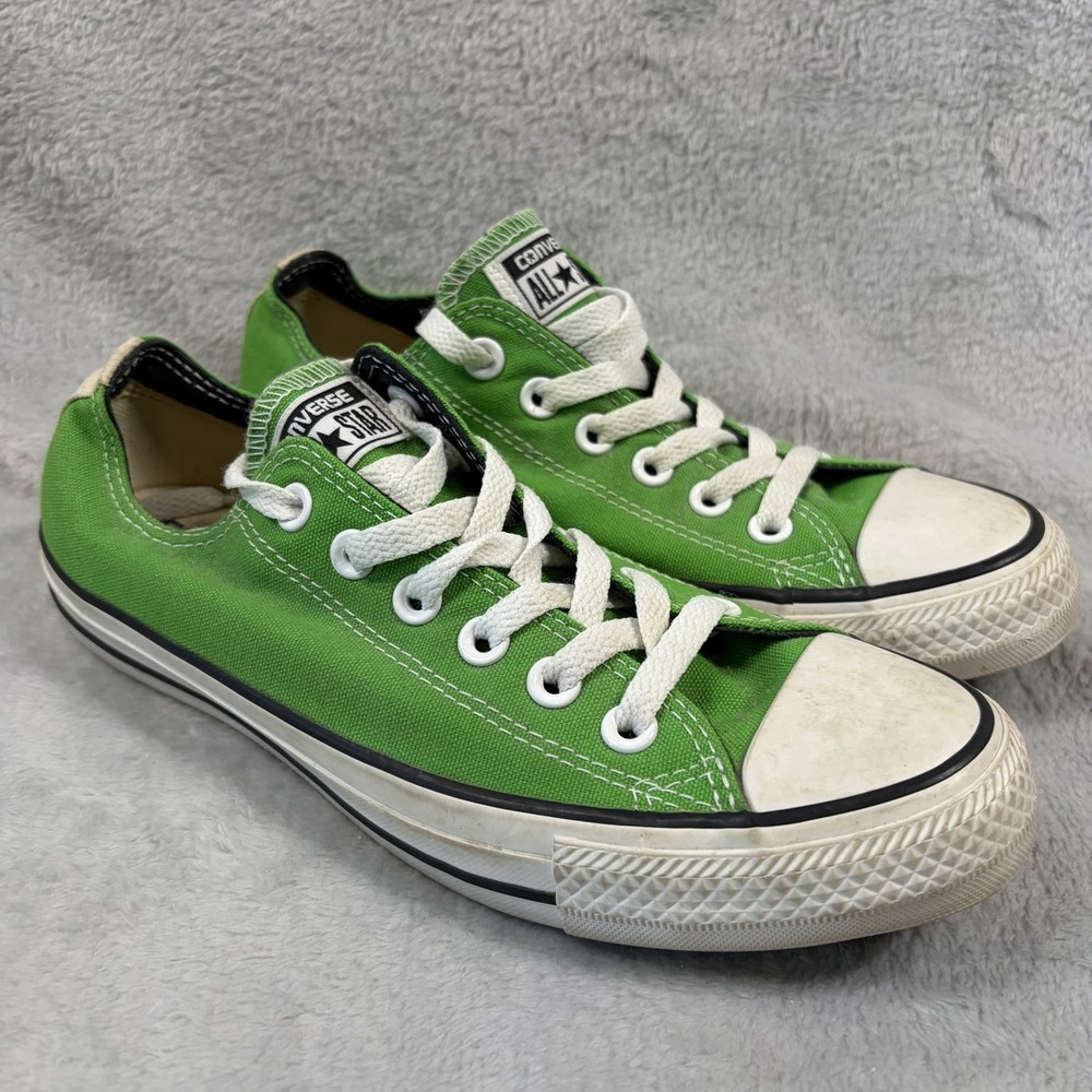 Converse Chuck Taylor All Star Low Green Canvas Shoes Womens 7.5 Mens 5.5 NWOB